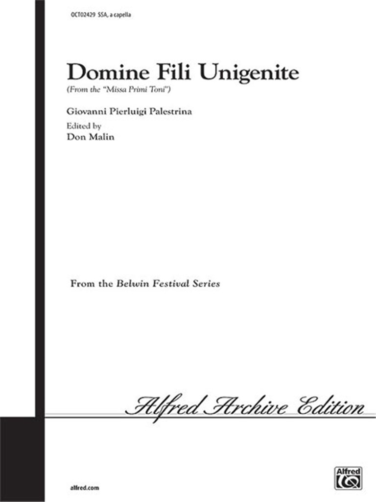 Domine Fili Unigenite from Missa Primi Toni